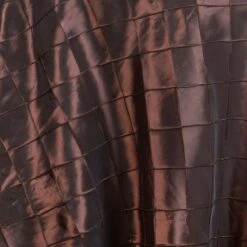 108" Round Pintuck Tablecloth -Home Decor Promotional Store TAB PTK108 CHOC D01