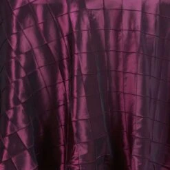 132" Round Pintuck Tablecloth 34 132" Round Pintuck Tablecloth -Home Decor Promotional Store TAB PTK136 BURG D01