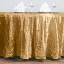 132" Round Pintuck Tablecloth 36 132" Round Pintuck Tablecloth -Home Decor Promotional Store TAB PTK136 CHMP 1 95120695 931d 4c52 a8b6 373ea2c052f4
