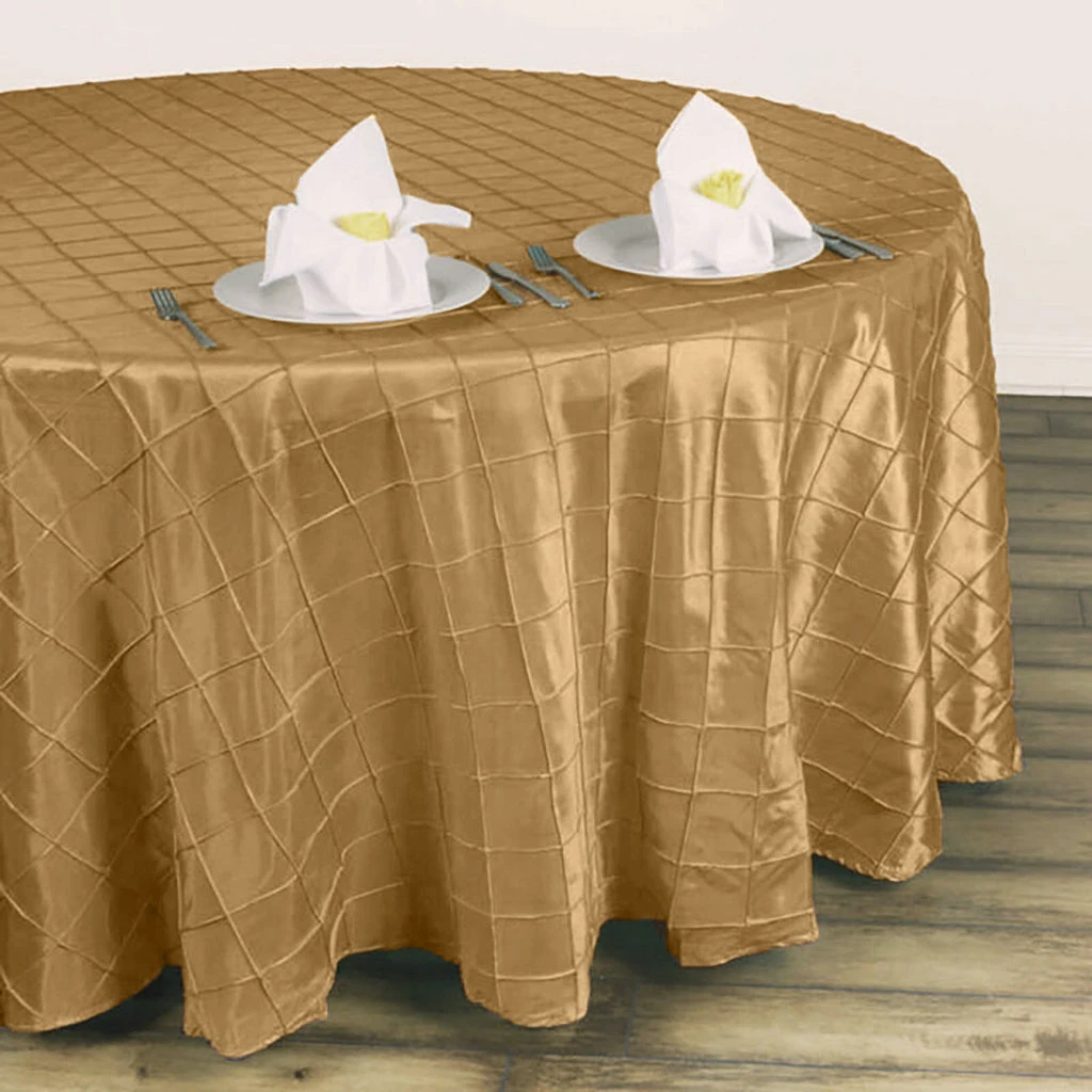 132" Round Pintuck Tablecloth 19 132" Round Pintuck Tablecloth - Image 19