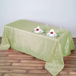 90" X 132" Taffeta Pintuck Rectangular Tablecloth -Home Decor Promotional Store TAB PTK90132 APPL 2
