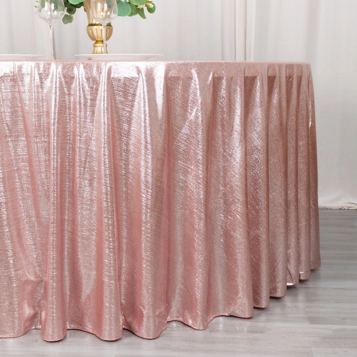 Shimmer Sequin Dots Polyester Tablecloth, Wrinkle Free Sparkle Glitter Tablecover 120" 11 Shimmer Sequin Dots Polyester Tablecloth, Wrinkle Free Sparkle Glitter Tablecover 120" - Image 11