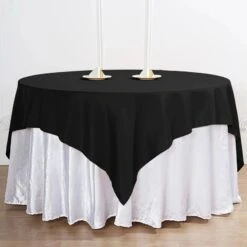70"x70" Premium Seamless Polyester Square Tablecloth - 200GSM 32 70"x70" Premium Seamless Polyester Square Tablecloth - 200GSM -Home Decor Promotional Store TAB SQUR 70 BLK PRM D02 d565af92 40fb 4452 97cb 87137584e4a4