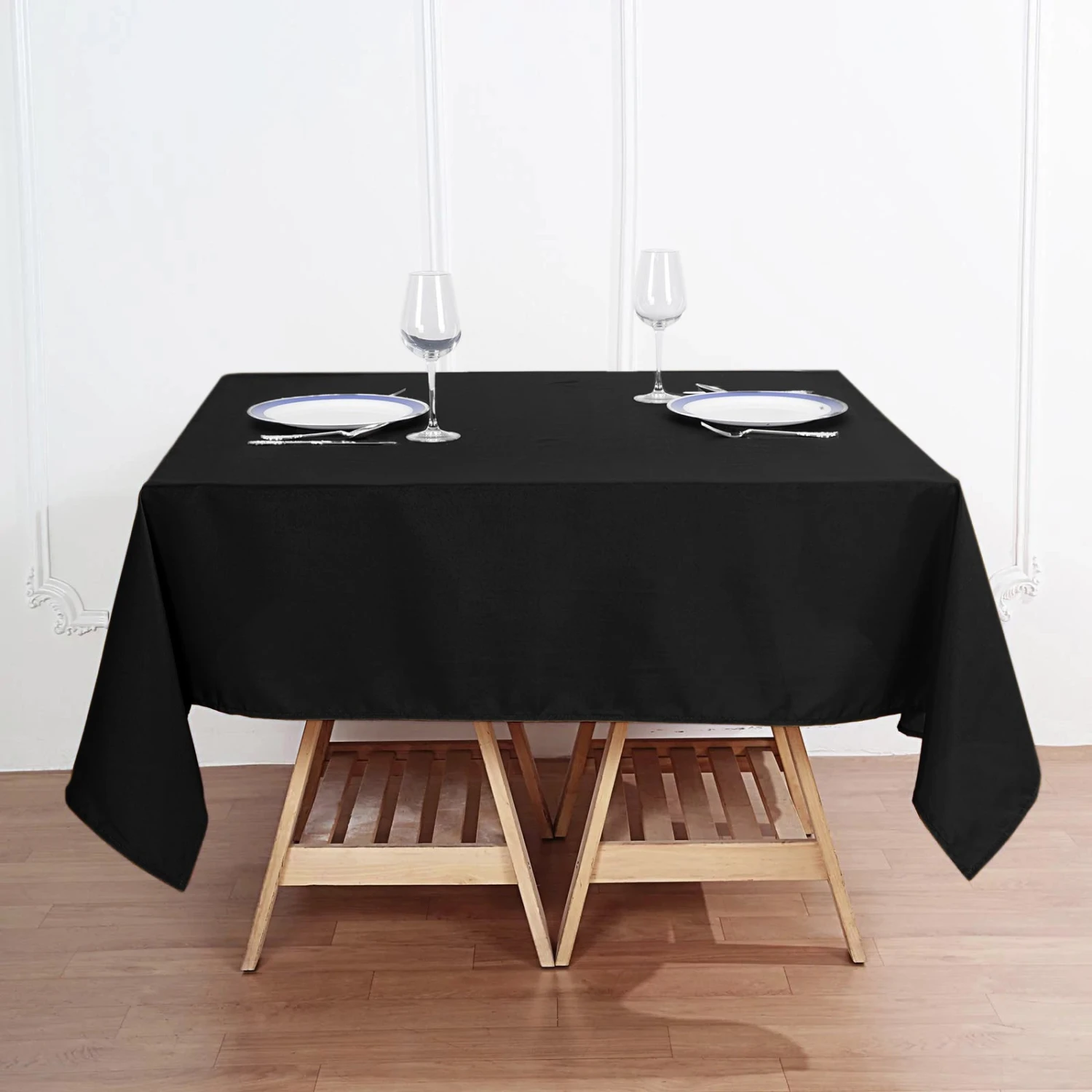 70"x70" Premium Seamless Polyester Square Tablecloth - 200GSM 1 70"x70" Premium Seamless Polyester Square Tablecloth - 200GSM