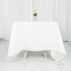 70"x70" Premium Seamless Polyester Square Tablecloth - 200GSM 35 70"x70" Premium Seamless Polyester Square Tablecloth - 200GSM -Home Decor Promotional Store TAB SQUR 70 IVR PRM 01