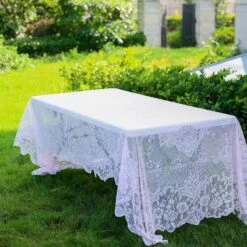 60" X 126" Premium Lace Rectangular Oblong Tablecloth -Home Decor Promotional Store TAB TAB LACE01 60126 046 D10.progressive bdf3f099 fac5 4861 8764 855e5a3a43a6