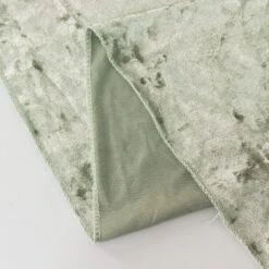 120" Sage Green Seamless Premium Crushed Velvet Round Tablecloth -Home Decor Promotional Store TAB VEL01 120 SAGE D05