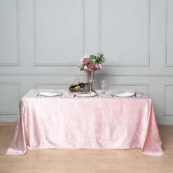 90" X 132" | Premium Velvet Rectangle Tablecloth, Reusable Linen 30 90" X 132" | Premium Velvet Rectangle Tablecloth, Reusable Linen -Home Decor Promotional Store TAB VEL 90132 046 01