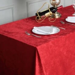 90" X 132" | Premium Velvet Rectangle Tablecloth, Reusable Linen 35 90" X 132" | Premium Velvet Rectangle Tablecloth, Reusable Linen -Home Decor Promotional Store TAB VEL 90132 059 D02