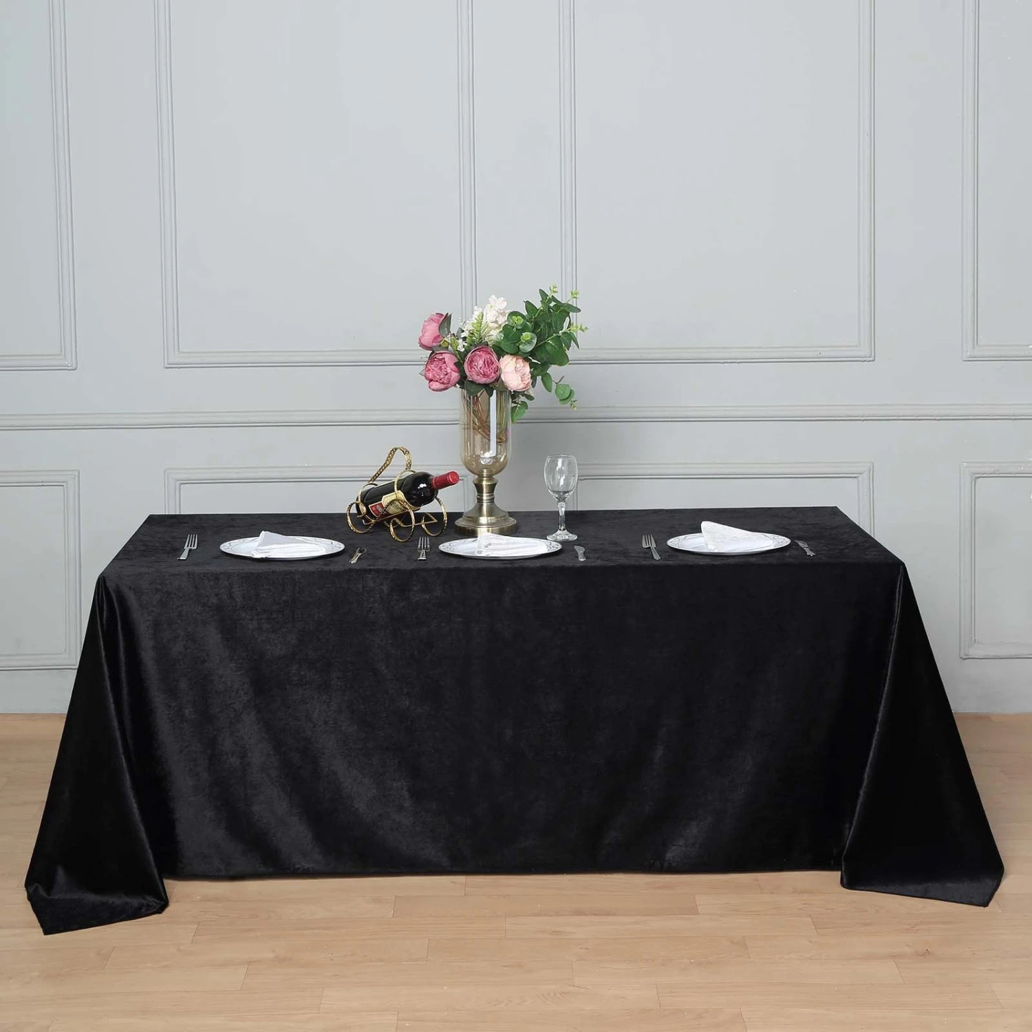 90" X 132" | Premium Velvet Rectangle Tablecloth, Reusable Linen 7 90" X 132" | Premium Velvet Rectangle Tablecloth, Reusable Linen - Image 7