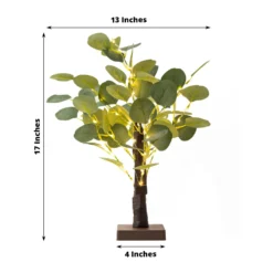17" Tall Warm White 50LED Fairy Lighted Artificial Eucalyptus Plant, Battery Operated Tabletop Lighted Tree -Home Decor Promotional Store Tall Warm White Fairy Lighted Artificial Eucalyptus Plant 4c43fb51 28de 42ab a928 d8ef5af6ceb5
