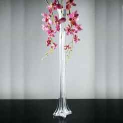 6 Pack | 36" Eiffel Tower Glass Flower Vase -Home Decor Promotional Store VASE16 CLR 36 01