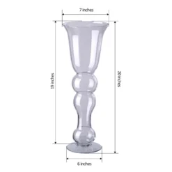 4 Pack | 20'' Pilsner Curved Trumpet Glass Vase -Home Decor Promotional Store VASE A13 98