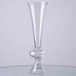 Pack Of 4 - Reversible Crystal Ball Trumpet Glass Vase 38 Pack Of 4 - Reversible Crystal Ball Trumpet Glass Vase -Home Decor Promotional Store VASE A20 01 1