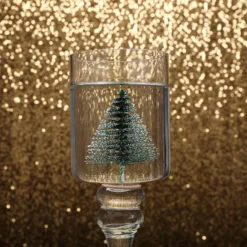 Set Of 3 | Clear Long Stem Cylinder Glass Vase Candle Holder Set - 12"|14"|16" -Home Decor Promotional Store VASE A24 D11