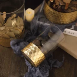 Set Of 3 - Glass Cylinder Vases With Gold Honeycomb Base - Glass Candle Holders - 6", 8", 10" 21 Set Of 3 - Glass Cylinder Vases With Gold Honeycomb Base - Glass Candle Holders - 6", 8", 10" -Home Decor Promotional Store VASE A26 SET01 GOLD D06.progressive 07e05b6f f5d0 4065 bfda b09e5d457b37