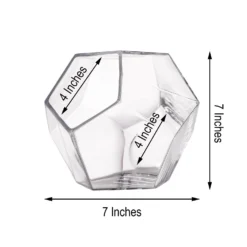 2 Pack Clear Geometric Glass Flower Vases, Table Top Prism Terrariums Vases -Home Decor Promotional Store VASE A30 7 98.progressive 901cc08f 9a3c 49a3 bcac 0738f121d810