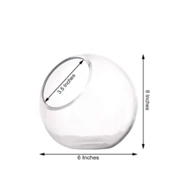 Clear Slant Cut Round Sphere Vase, Hobnail Glass Bubble Vase, Table Top Candle Holder -Home Decor Promotional Store VASE A34 6 98.progressive 1fc38899 c3b2 4aed 81df 512f42b1ec63