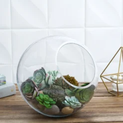 Clear Slant Cut Round Sphere Vase, Hobnail Glass Bubble Vase, Table Top Candle Holder -Home Decor Promotional Store VASE A34 9 D15.progressive 33b959ba 97af 4b5c b104 fe09c2351267