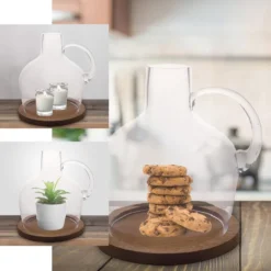 Heavy Duty Clear Glass Vases Candle Holder Centerpiece, Cloche Jar Dome With Wooden Base 10" -Home Decor Promotional Store VASE A35 10 EBC2 760x760 1f45acac 5533 4d4b b46f d71c62745176