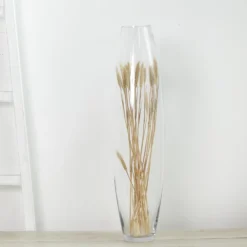 31" Tall Clear Tapered Cylinder Heavy Duty Glass Vase -Home Decor Promotional Store VASE A36 32 D04