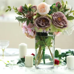 12 Pack | 10" Heavy Duty Cylinder Glass Vase -Home Decor Promotional Store VASE A3 10 02.progressive d2253f11 e8aa 434c 8b17 d99cf5185b04