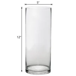 6 Pack | Round Heavy Duty Clear Cylinder Glass Vases, Tall Flower Vase -Home Decor Promotional Store VASE A3 12 99 M.progressive ea167150 7398 4cce b9b5 2d16845bae60