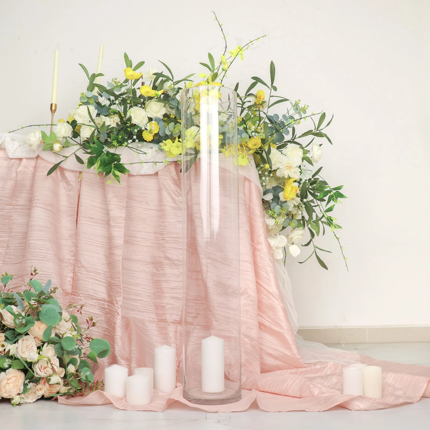 2 Pack | Heavy Duty Clear Cylinder Glass Vases, Tall Flower Vase 15 2 Pack | Heavy Duty Clear Cylinder Glass Vases, Tall Flower Vase - Image 15