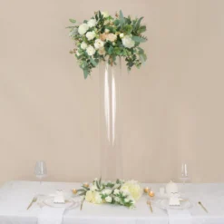 2 Pack | Heavy Duty Clear Cylinder Glass Vases, Tall Flower Vase 36 2 Pack | Heavy Duty Clear Cylinder Glass Vases, Tall Flower Vase -Home Decor Promotional Store VASE A3 40 D03