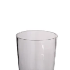 2 Pack | 12" Clear / Gold Cylinder Bud Vases, Glass Vase Flower Centerpieces -Home Decor Promotional Store VASE A40 12 GOLD D03