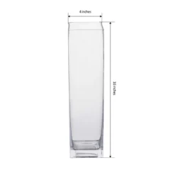 6 Pack | Heavy Duty Square Glass Cylinder Vases, Clear Glass Flower Vase -Home Decor Promotional Store VASE A4 98.progressive e9d439a8 65f3 473a 89e5 3fd5151496fb