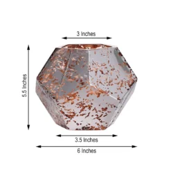 2 Pack | 8" Silver / Rose Gold Pentagon Geometric Vases, Mercury Glass Candle Holders -Home Decor Promotional Store VASE A54 5 054 98 1.progressive ae17cfe8 2034 4142 8969 4f3f29e21d1d