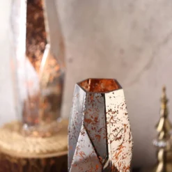 2 Pack | 8" Silver / Rose Gold Pentagon Geometric Vases, Mercury Glass Candle Holders -Home Decor Promotional Store VASE A56 12 054 D010.progressive 25dacc49 4622 4c19 8468 d8e927120b8e