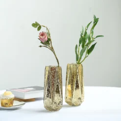2 Pack | Gold Geometric Mercury Glass Vase Flower Centerpieces -Home Decor Promotional Store VASE A58 8 GOLD 01.progressive 86c90238 2cf4 4197 a5dc 550a45ab3d26