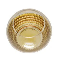 2 Pack Gold Honeycomb Glass Bubble Vase, Candle Holders Table Centerpiece 4.5" -Home Decor Promotional Store VASE A69 GOLD D27