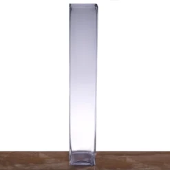6 Pack | Heavy Duty Square Glass Cylinder Vases, Clear Glass Flower Vase -Home Decor Promotional Store VASE A6 24 01 ce644da2 63d2 4d39 90a1 032271038d93
