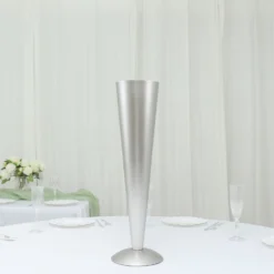 Tall Brushed Silver Metal Trumpet Flower Vase Centerpiece 29 Tall Brushed Silver Metal Trumpet Flower Vase Centerpiece -Home Decor Promotional Store VASE A71 28 SILV D01.progressive 4a1da631 6c12 4c55 9312 0ec1dae52ed1