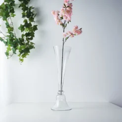 Set Of 2 | Tall Clear Reversible Clarinet Glass Trumpet Vases -Home Decor Promotional Store VASE A72 24 CLR 01.progressive 8827fcac 3298 4188 9aba fd6f321cd65a