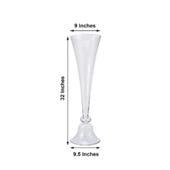 Set Of 2 | Tall Clear Reversible Clarinet Glass Trumpet Vases -Home Decor Promotional Store VASE A72 32 CLR 98.progressive 541d76ae 72ac 482d a198 9d76354ce12d