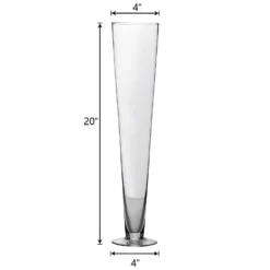 6 Pack | Clear Heavy Duty Trumpet Glass Vase -Home Decor Promotional Store VASE A8 20 99 M.progressive 00601948 8fff 45ae 8568 803045fb6573
