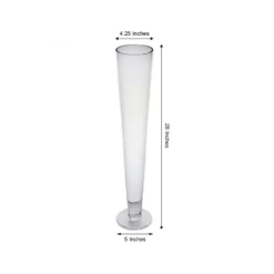 4 Pack | 28'' Clear Heavy Duty Trumpet Glass Vase -Home Decor Promotional Store VASE A8 28 98.progressive 466993c5 2e6c 4fe1 88eb e37db1c32b6c