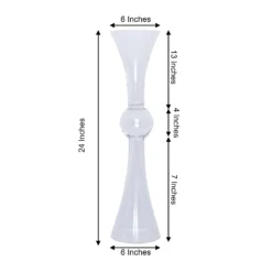 4 Pack Clear Reversible Latour Trumpet Glass Vases 24" Tall -Home Decor Promotional Store VASE B01 23 CLR 98.progressive 206d1237 571f 49cc 937f ef23cab66ffb