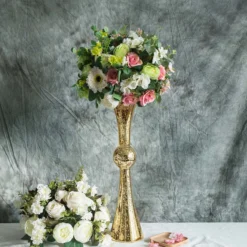 2 Pack Mercury Reversible Latour Trumpet Glass Vases 24" Tall