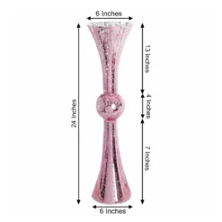 2 Pack Mercury Reversible Latour Trumpet Glass Vases 24" Tall 21 2 Pack Mercury Reversible Latour Trumpet Glass Vases 24" Tall -Home Decor Promotional Store VASE B01 23 RG 98