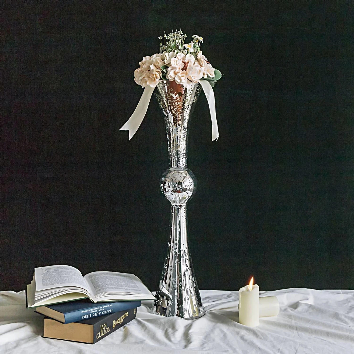 2 Pack Mercury Reversible Latour Trumpet Glass Vases 24" Tall 16 2 Pack Mercury Reversible Latour Trumpet Glass Vases 24" Tall - Image 16