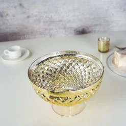 Gold Mercury Glass Compote Vase, Pedestal Bowl Centerpiece -Home Decor Promotional Store VASE PB001 10 GOLD D03.progressive e917b653 9572 4965 b0e6 8faaed2f2ca0
