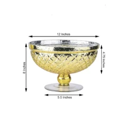 Gold Mercury Glass Compote Vase, Pedestal Bowl Centerpiece -Home Decor Promotional Store VASE PB001 12 GOLD 98.progressive 7ffc2b5d 7bfb 4314 b15f ea5fd21bd85f