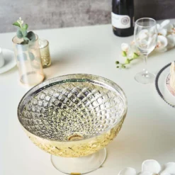 Gold Mercury Glass Compote Vase, Pedestal Bowl Centerpiece -Home Decor Promotional Store VASE PB001 12 GOLD D05.progressive 62706362 aaf1 447d 91aa 1d5c77c354ef