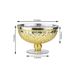 Gold Mercury Glass Compote Vase, Pedestal Bowl Centerpiece -Home Decor Promotional Store VASE PB001 8 GOLD 98.progressive d0e6e936 9fd2 49d1 a452 17040a308fdc