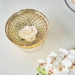 Gold Mercury Glass Compote Vase, Pedestal Bowl Centerpiece -Home Decor Promotional Store VASE PB001 8 GOLD D07.progressive 47dfa69c 4a1d 47bb bcdc 52d392fbc3d9